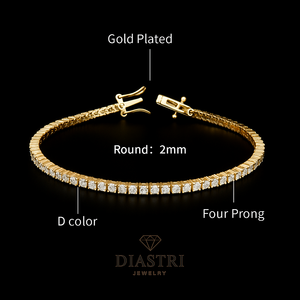 Lab-Diamond Tennis Bracelet