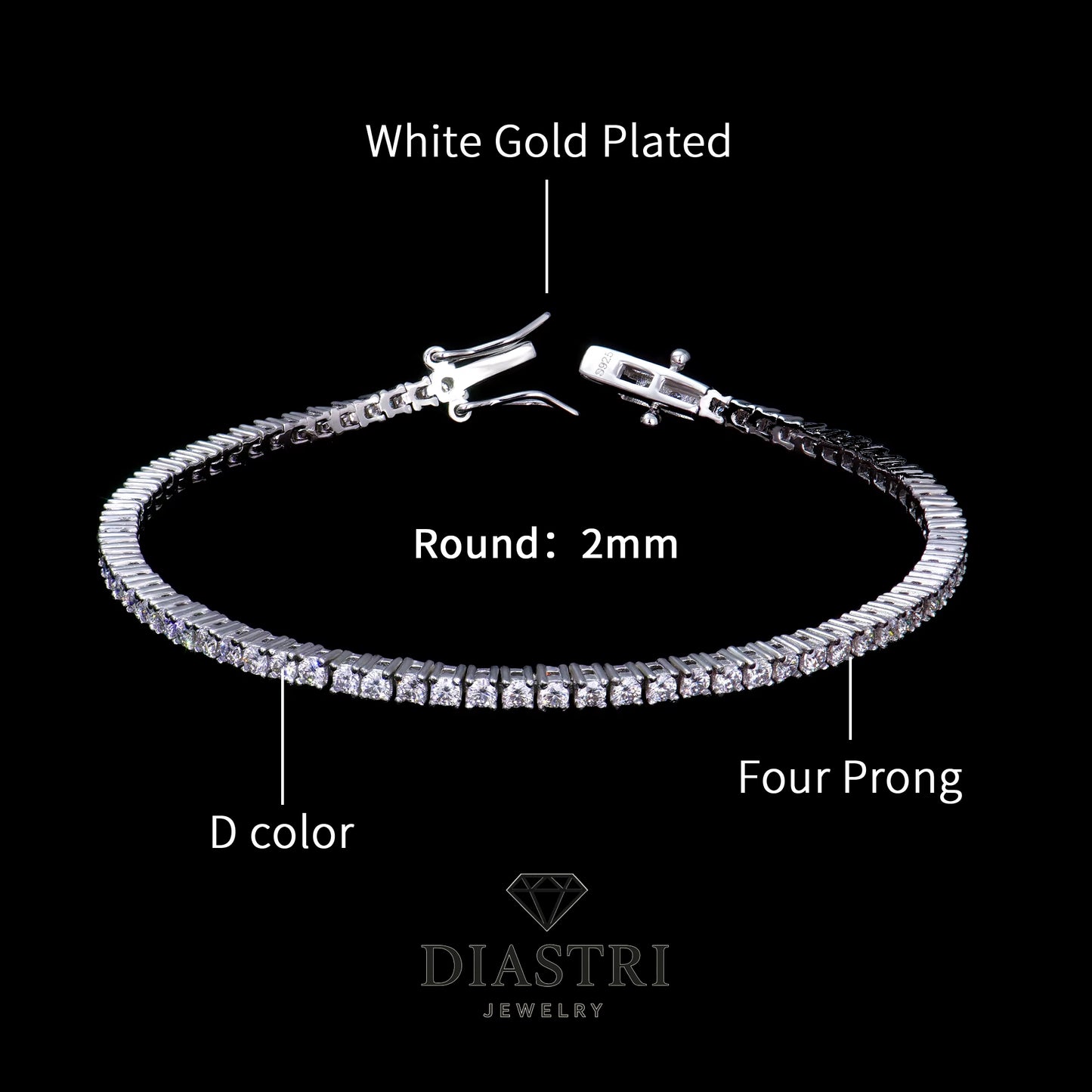 Lab-Diamond Tennis Bracelet