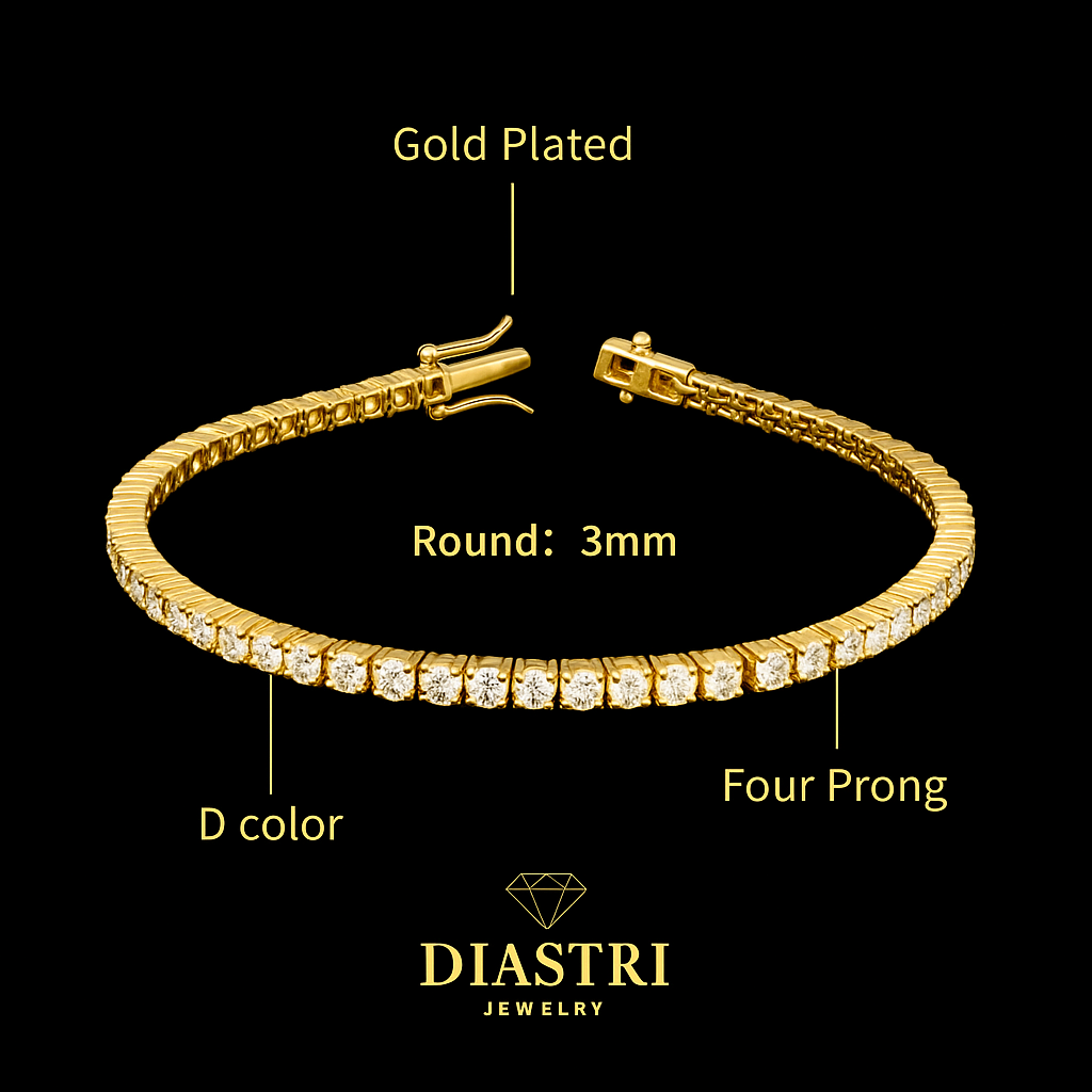 Lab-Diamond Tennis Bracelet