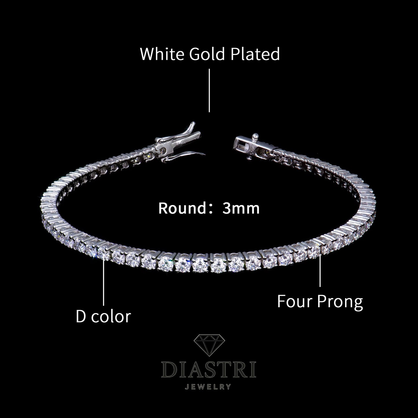 Lab-Diamond Tennis Bracelet