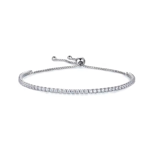 Adjustable Moissanite Tennis Bracelet