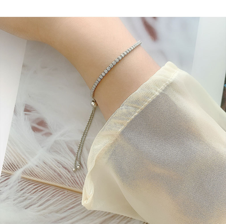 Adjustable Moissanite Tennis Bracelet