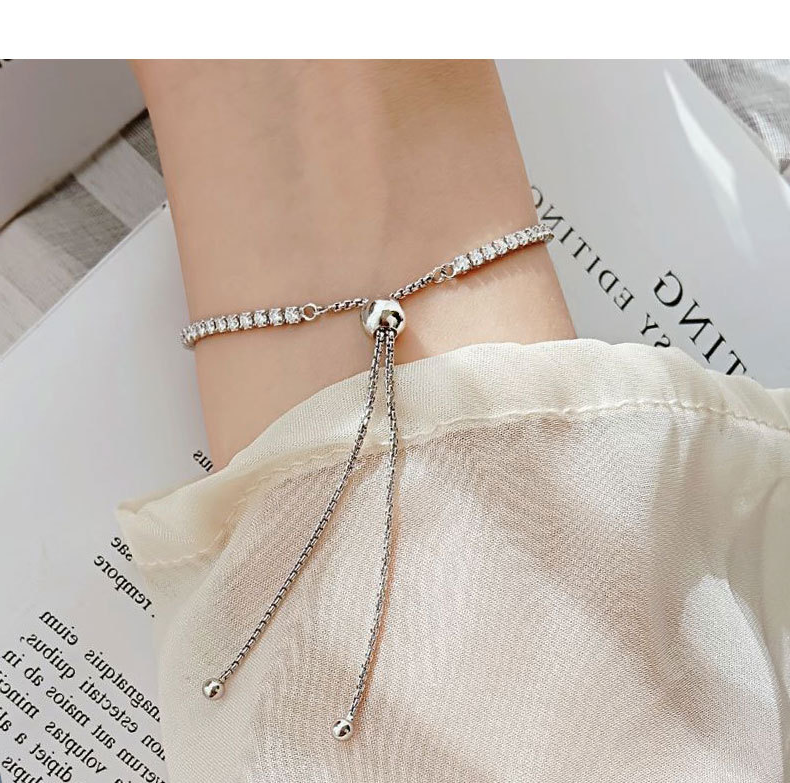 Adjustable Moissanite Tennis Bracelet