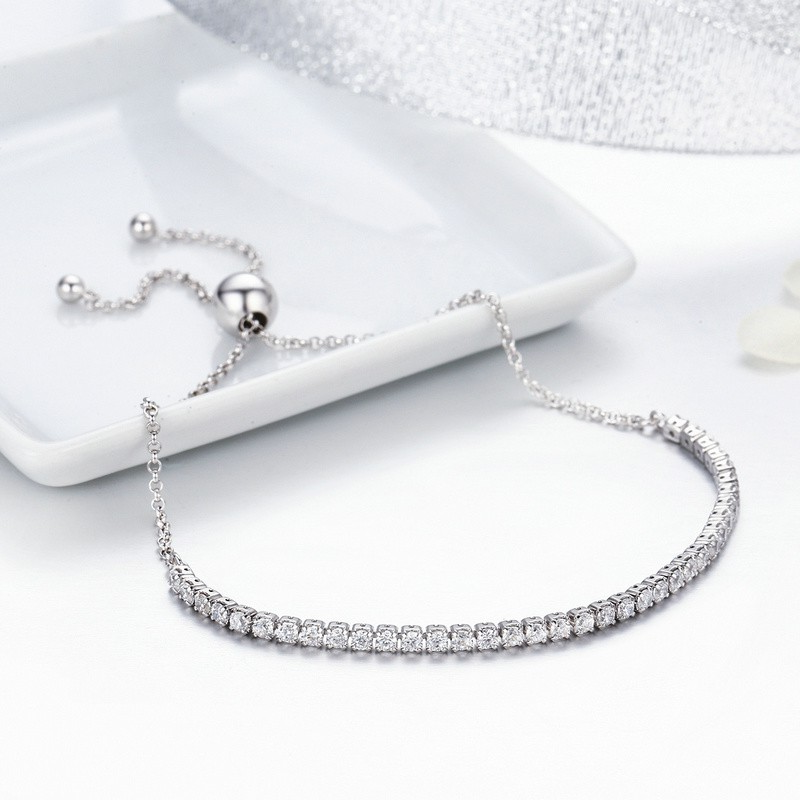 Adjustable Moissanite Tennis Bracelet